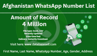 Afghanistan WhatsApp Number List