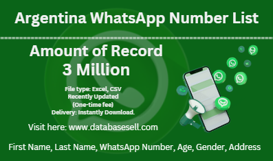 Argentina WhatsApp Number List