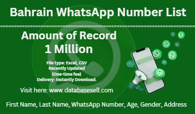 Bahrain WhatsApp Number List