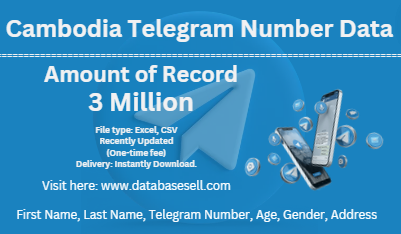 Cambodia Telegram Number Data