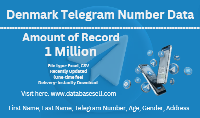 Denmark Telegram Number Data